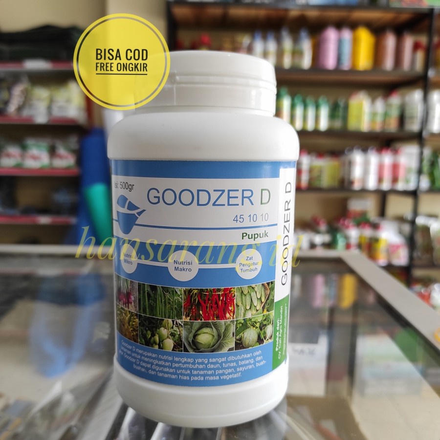 GOODZER D 45-10-10 500gr pupuk daun pertumbuhan tunas dan batang