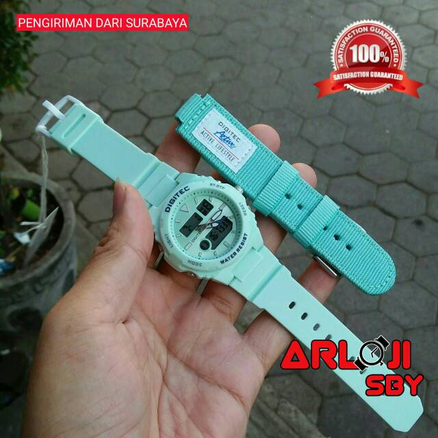 JAM TANGAN WANITA DIGITEC DG 4090 / 3095 PAKET CANVAS / DIGITEC CEWEK ORIGINAL