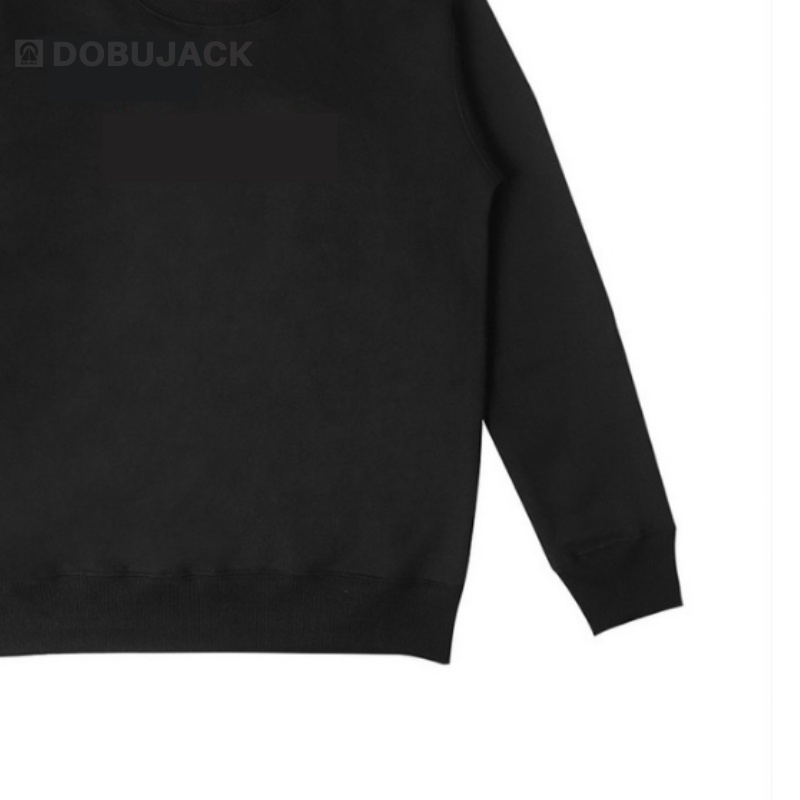 Crewneck dobujack Simple Logo putih Black | Crewneck dobujack simpel | Crewneck Pria