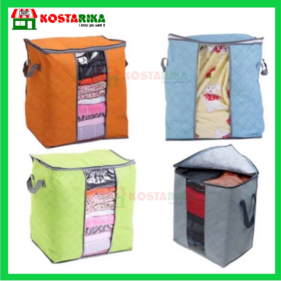 Storage Bag berdiri Box Tempat Penyimpanan Pakaian selimut bed cover Termurah