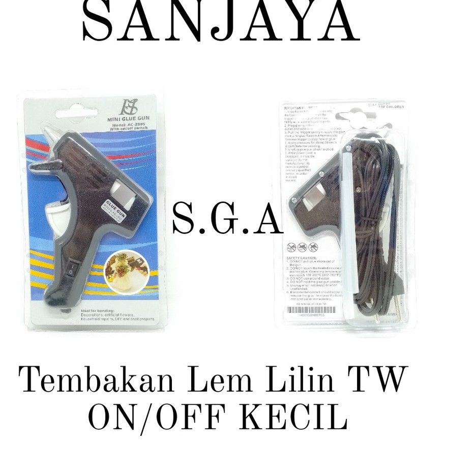 ALAT LEM TEMBAK / PISTOL LEM TEMBAK SWITCH ON/OFF / ALAT LEM LILIN BAKAR / ALAT TEMBAKAN LEM LILIN TW ON OFF KECIL HITAM