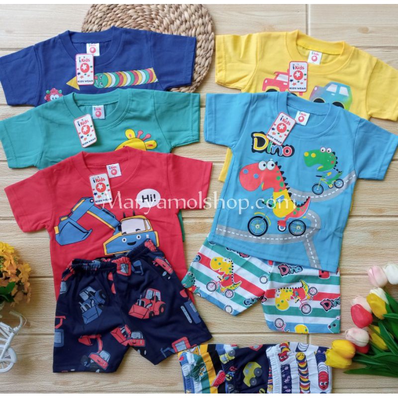 Setelan Pendek Anak Laki-laki Ikids