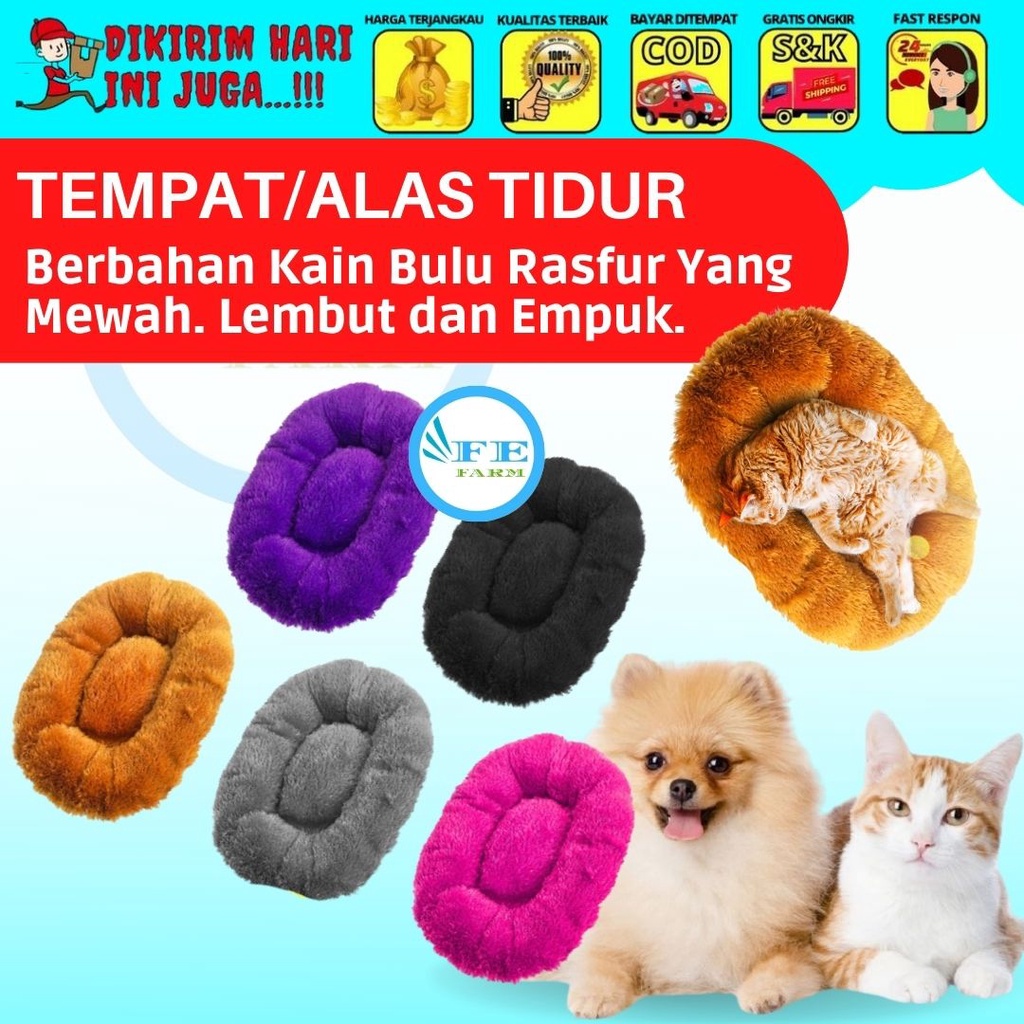 Tempat Tidur Kucing Premium Besar Dan Jumbo Rumah Kucing Kasur Besar Dan Jumbo Alas Tidur Kucing FEFARM