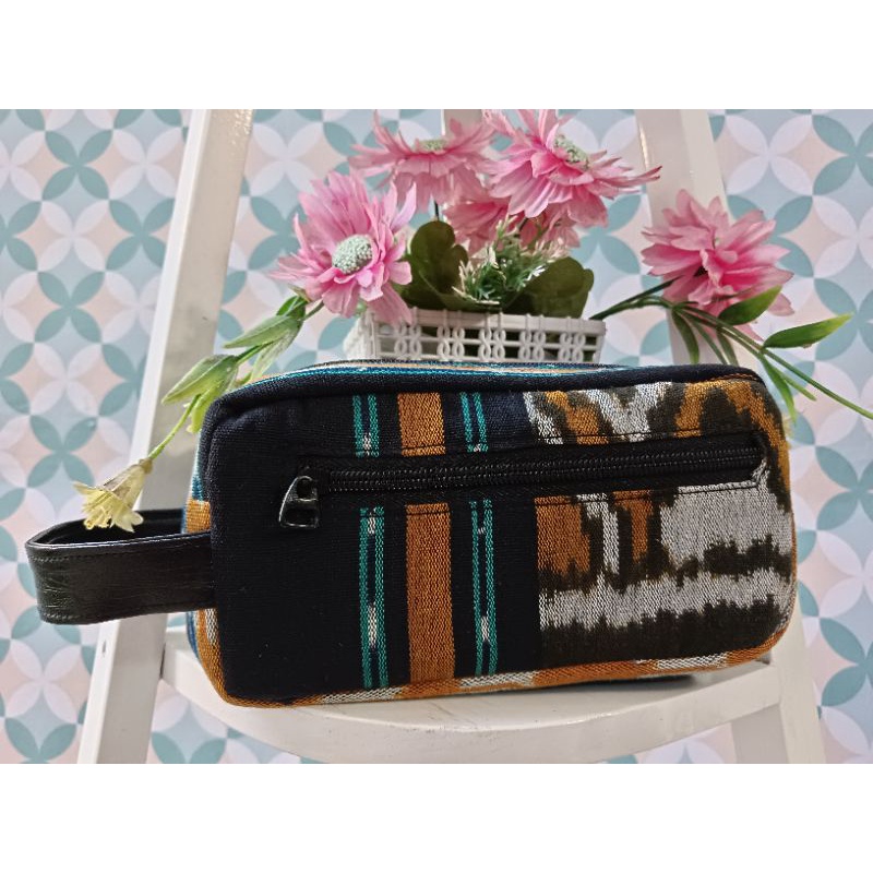 pouch Tenun troso JEPARA /pouch pria dan wanita
