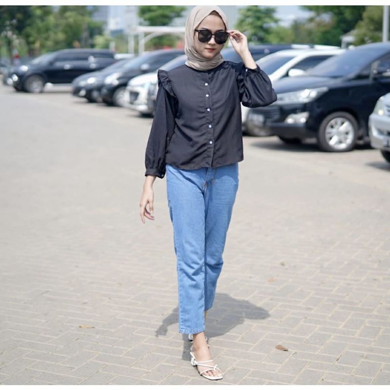 Kemeja Atasan Hara ruffle blouse | Atasan wanita new arrival