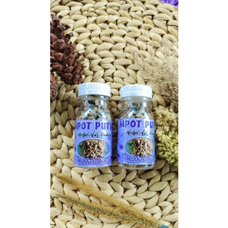 

2 BOTOL Mpot putih herbal "mahkota cinta