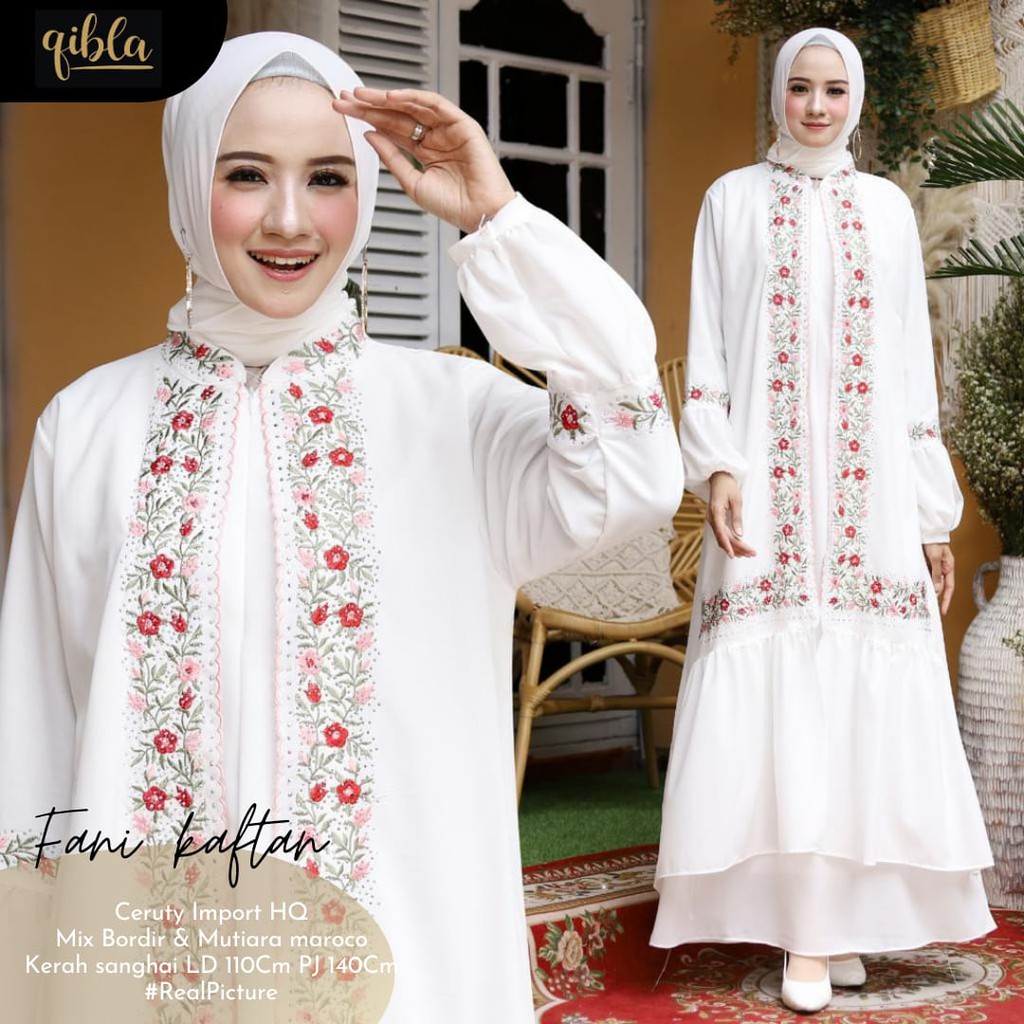 RHS ~ fani kaftan kaftan premium bahan ceruty babydoll ori solo by mieux hijab