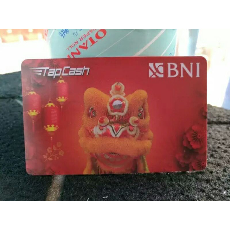 Tapcash BNI edisi Chinese New Year (Barongsai) /Like eMONEY eTOLL Flazz or Brizzi