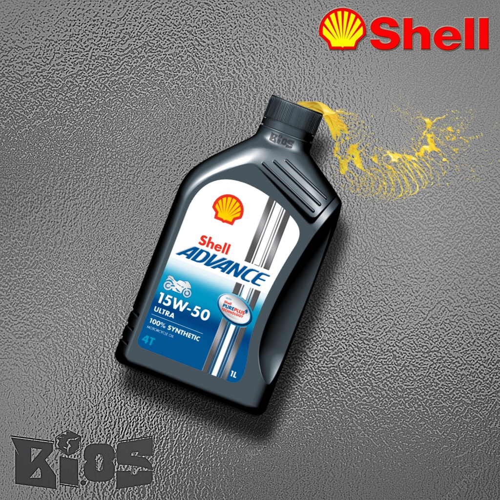 SHELL ADVANCE ULTRA 15W50 MA 1L OLI MESIN MOTOR 4T 100% SYNTHETIC