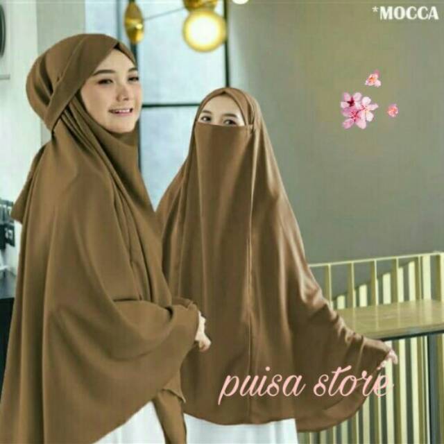 Hijab jilbab khimar instan cadar jumbo
