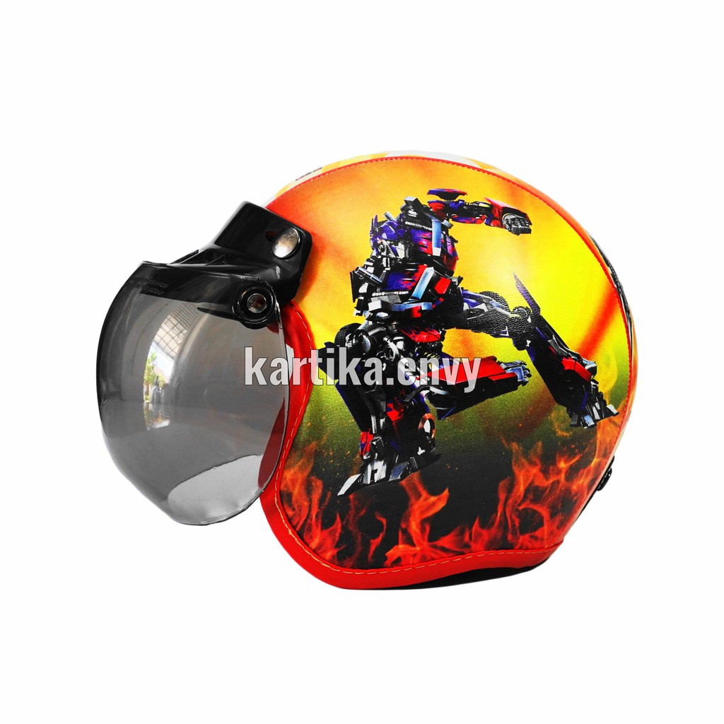 Helm Anak Laki Model Bogo Karakter Transformers