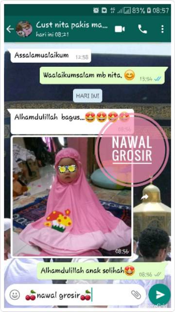 Mukena Anak Kaos Plus Sajadah  Tambah Nama-5