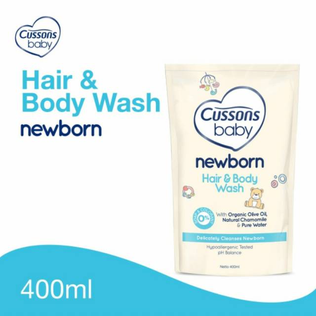 CUSSONS BABY New Born Hair &amp; Body Wash 400ml