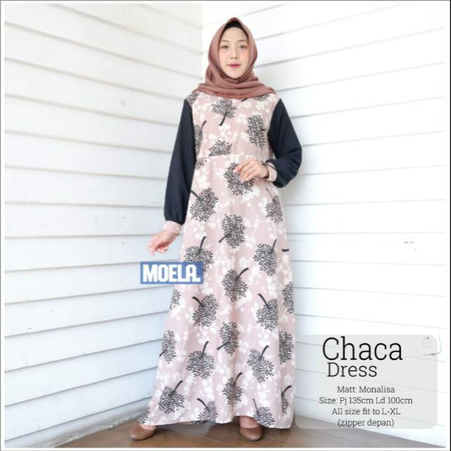 Dress motif bunga wolvis CHACA Dress
