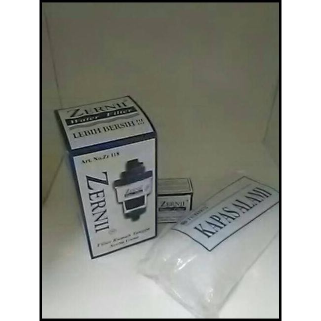 TERMURAH 1 PAKET FILTER AIR ZERNII, PLUS 1 REFILL KARBON DAN 1 REFILL KAPAS
