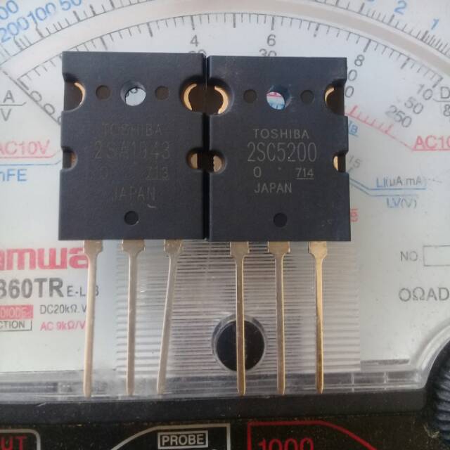 Transistor toshiba 2sa1943/2sc5200 ori japan..