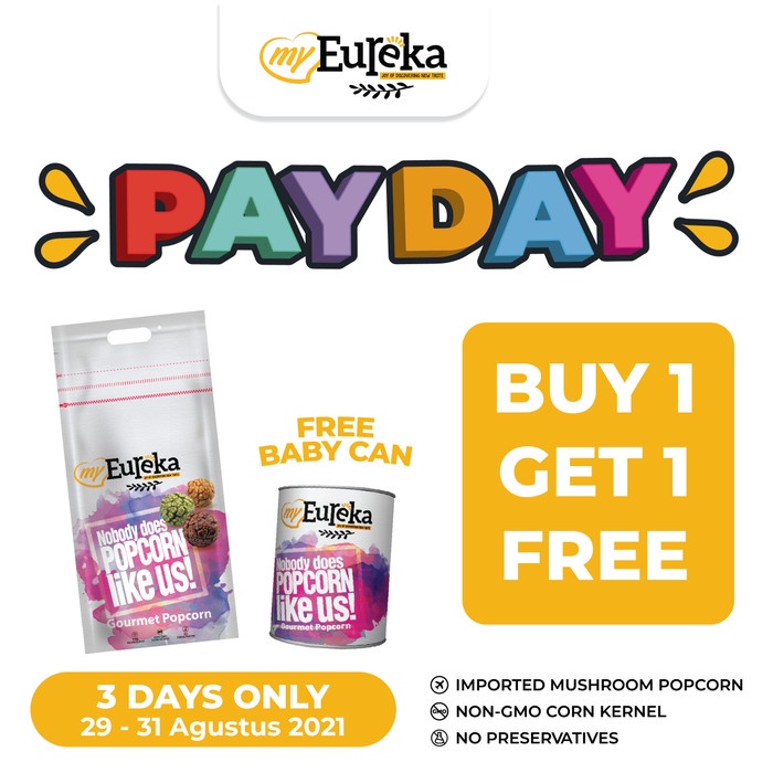 

INSTANT-CAMILAN- YAY! IT'S PAYDAY! EUREKA POPCORN - COCOAMALT -CAMILAN-INSTANT.