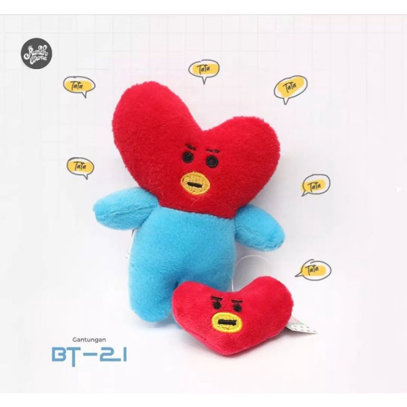 Gantungan Kunci Boneka BT21 Rumah Warna