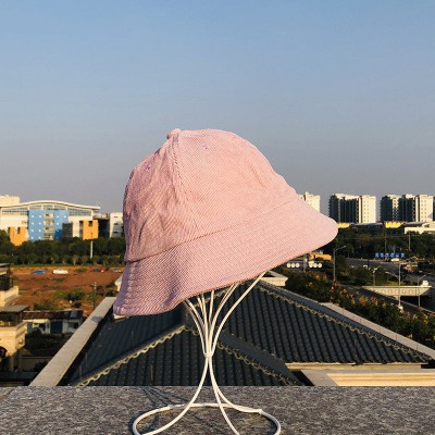 topi wanita fashion topi Bucket Bahan Kanvas Corduroy Gaya bucket hat korea