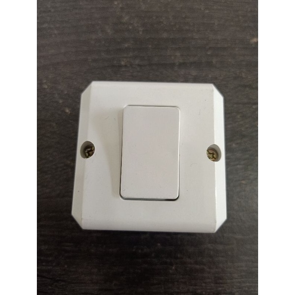 SAKLAR DUTRON OB ENGKEL DV-OBE-01 SWITCH ON OFF STOP KONTAK ALIRAN LISTRIK DINDING TEMBOK