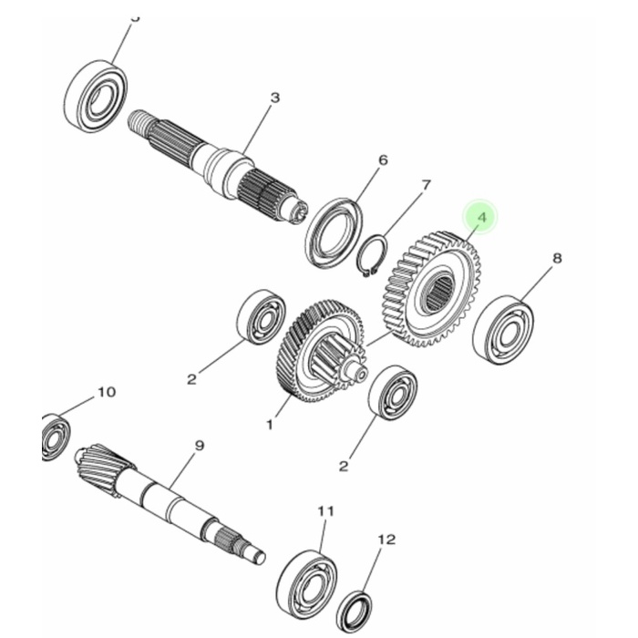 GEAR GIGI GARDAN MIO M3 ASLI ORIGINAL YAMAHA