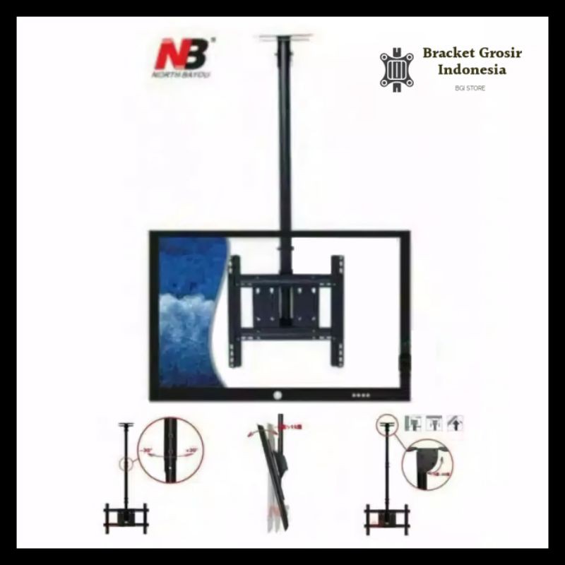 Bracket TV Gantung 43 45 49 50 55 60 65 70 Inch North Bayou NBT560-15