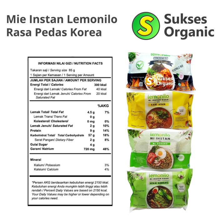 

Ss5g74gfd Lemonilo Mi Goreng Pedas Korea Mie Instant Sehat 85Gr Ff04151