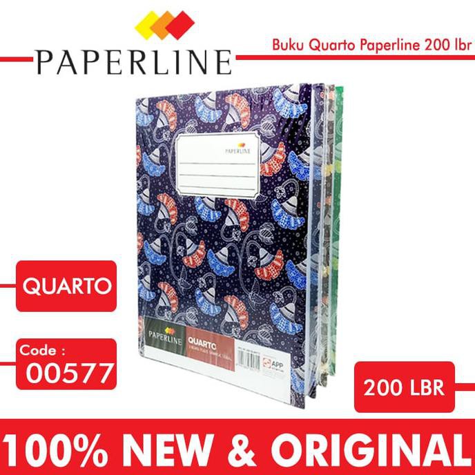 

Best Seller] Buku Hard Cover Quarto Paperline 200 Lbr
