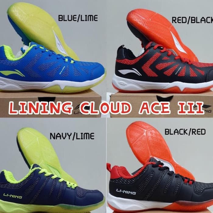 sepatu badminton lining cloud ace 3