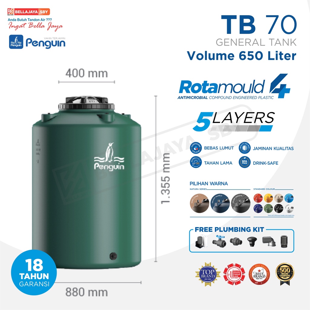 Tandon Air Penguin TB70 650 Liter NOTA