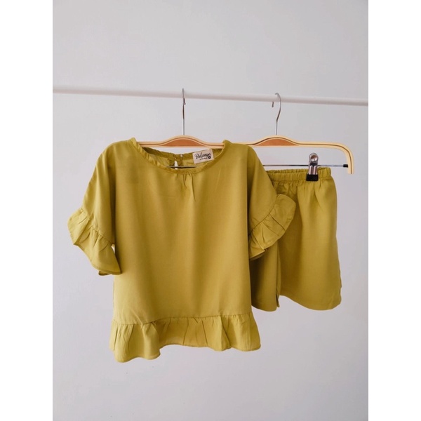 SET FREYA stelan rayon polos