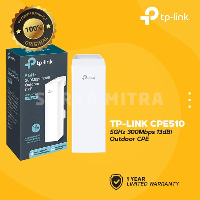 Outdoor Wifi TP-Link CPE510 300Mbps 5Ghz 13dBi