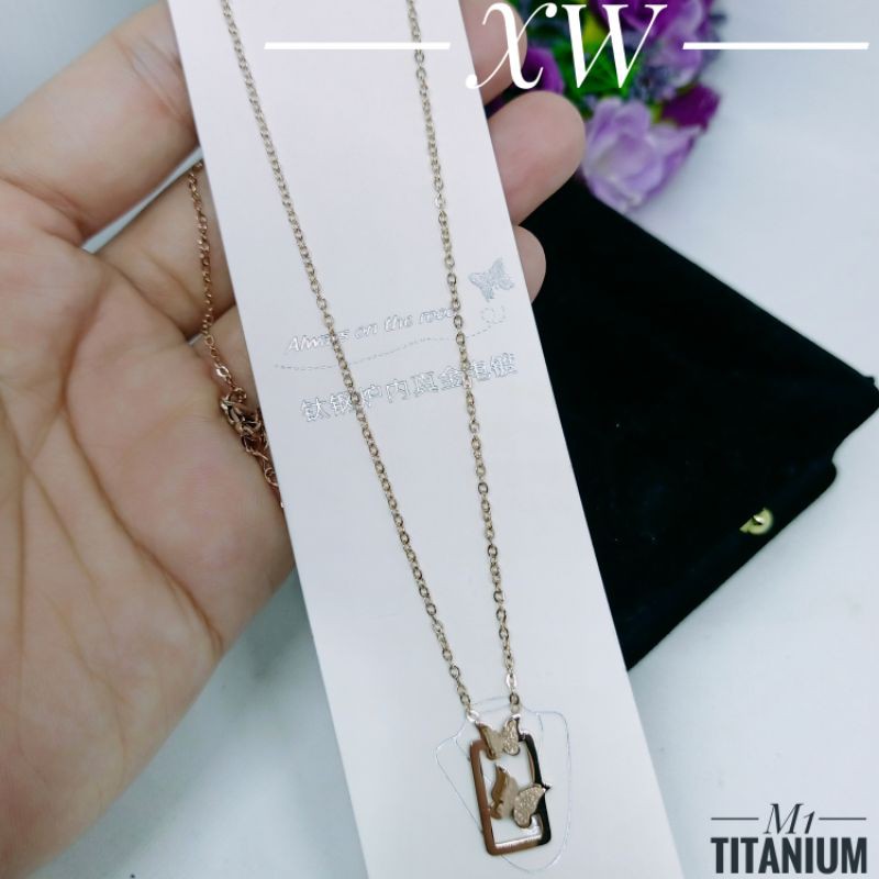 Kalung titanium kupu KT092001