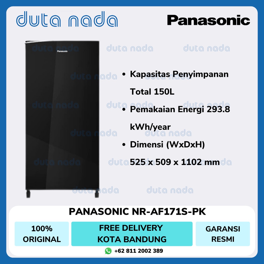 PANASONIC KULKAS 1 PINTU NR-AF171S-PK