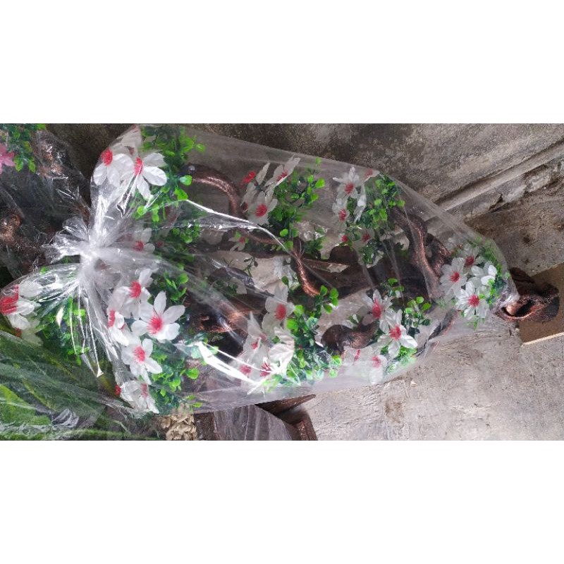 Bunga Sudut Hias (Bunga( Rimbun) tanpa pot) / Tangkai kayu dan Bunga saja tanpa pot