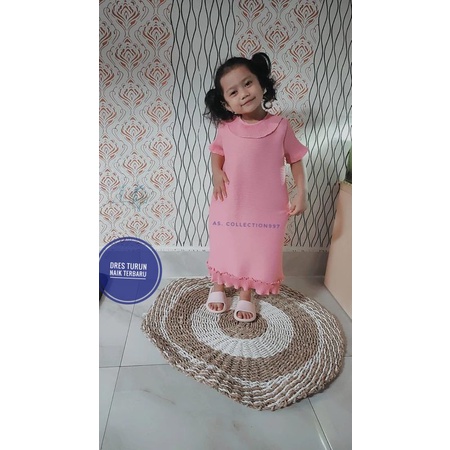 baju turun naik anak viral/dress turun naik anak viral