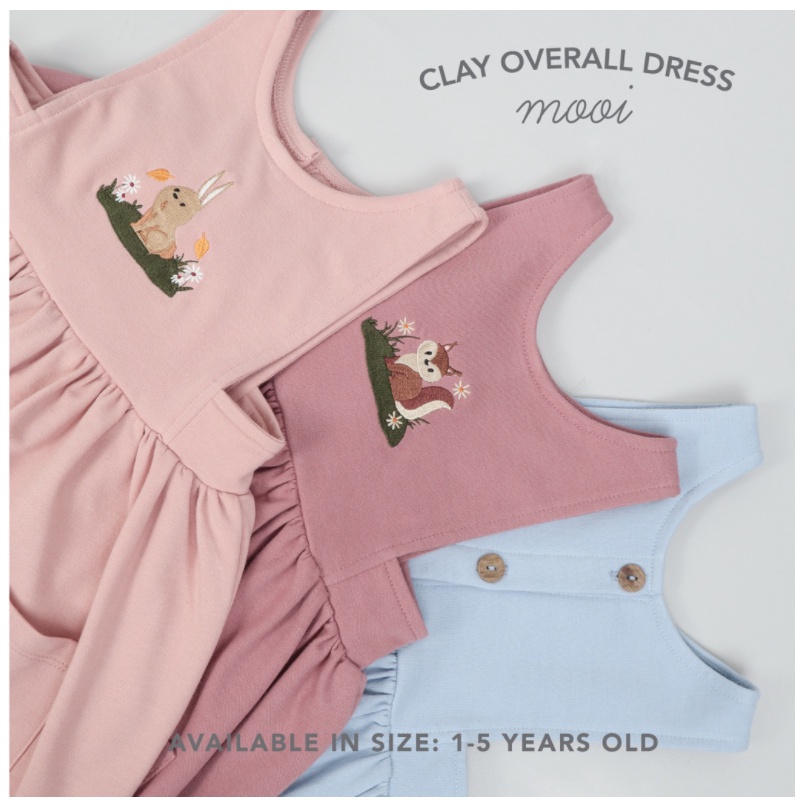 Mooi Clay Overall Dress Anak Perempuan 1-5 Year P10 CBKS