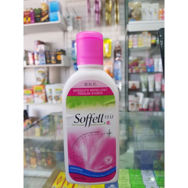 Soffell Repelen Wangi Bunga Geranium 80 g / Lotion Anti Nyamuk