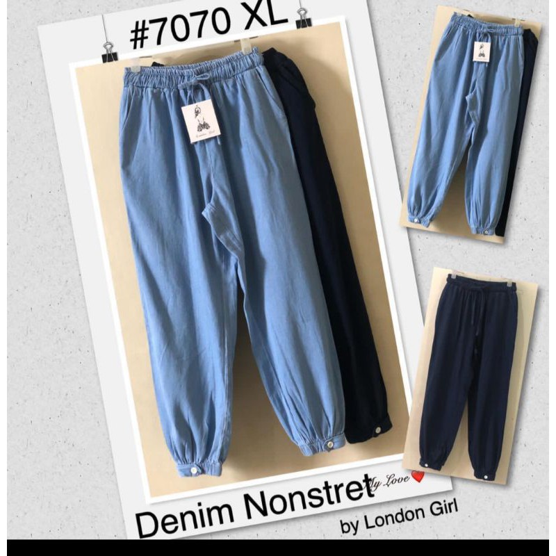 celana joger jeans import, celana joger London girl