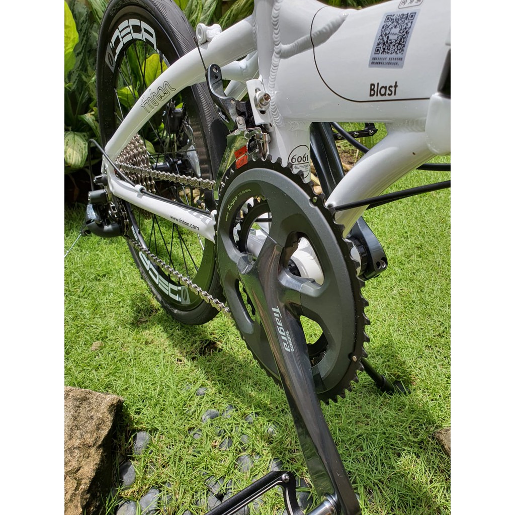 Sepeda Fnhon Blast Discbrake GS Tiagra Putih White Shimano Alloy 2x10s Speed Hidrolis MT-200 MT 200