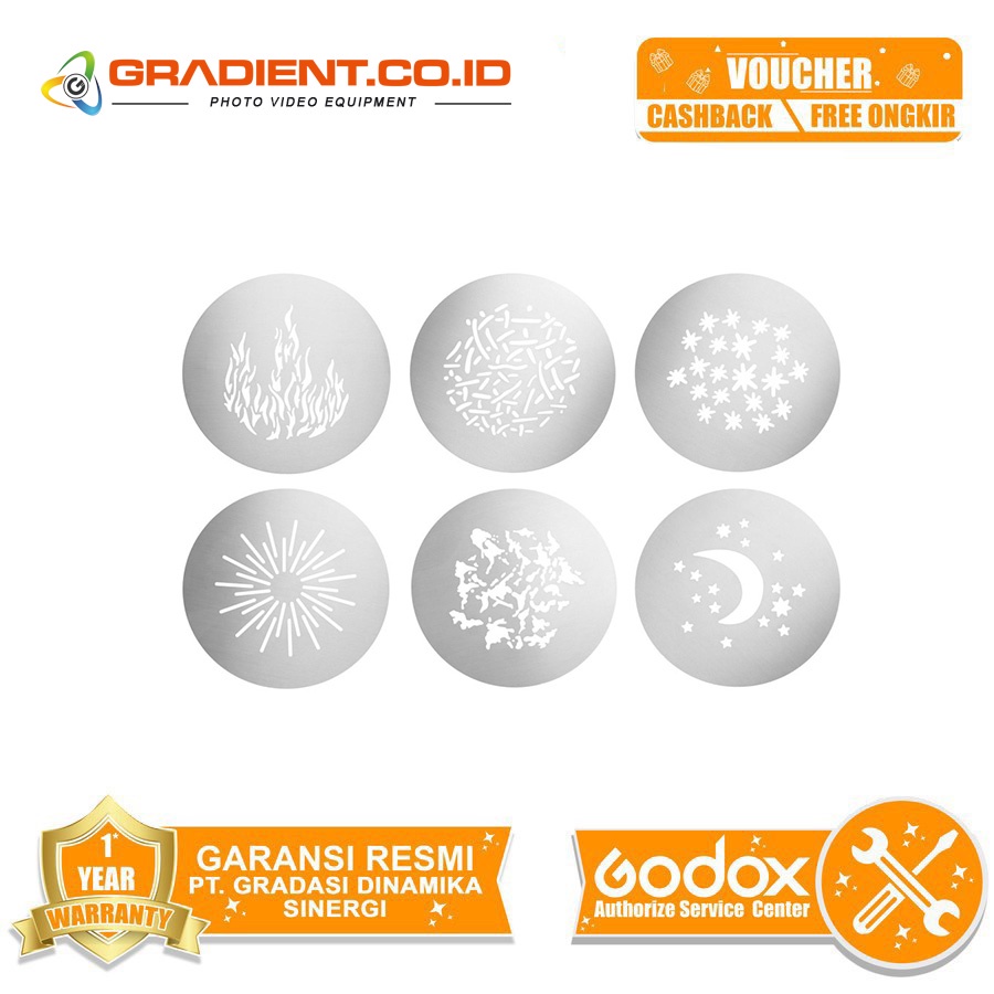 Godox Gobo Set VSA-GS1 for VSA Spotlight