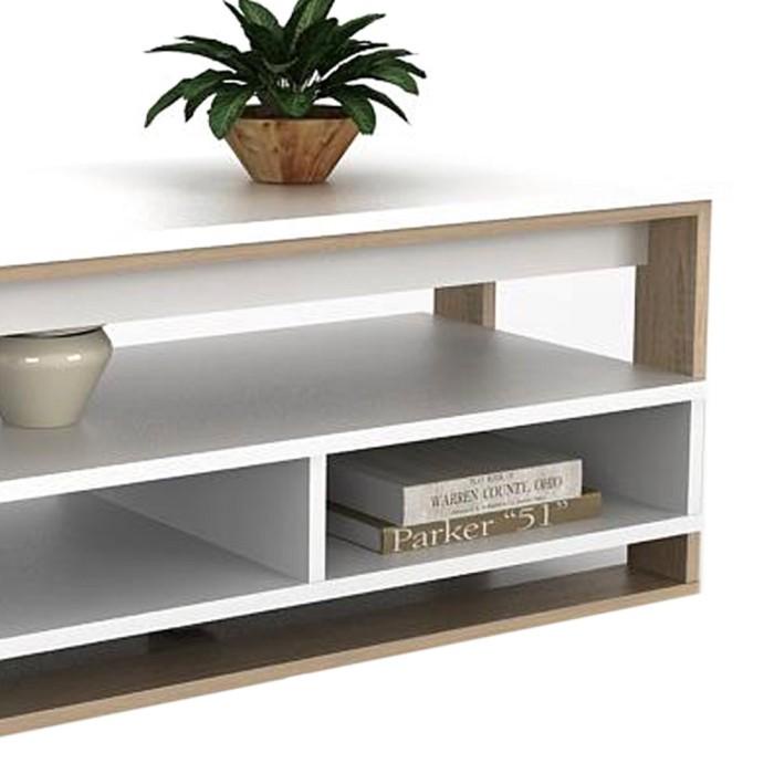 Millie84.Store Selma Coffee Table Glasgow White Sonoma Oak-2