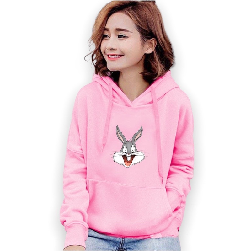 Lilipop.id Sweater Wanita Bug Bunny Hoodie Jumper Outwear