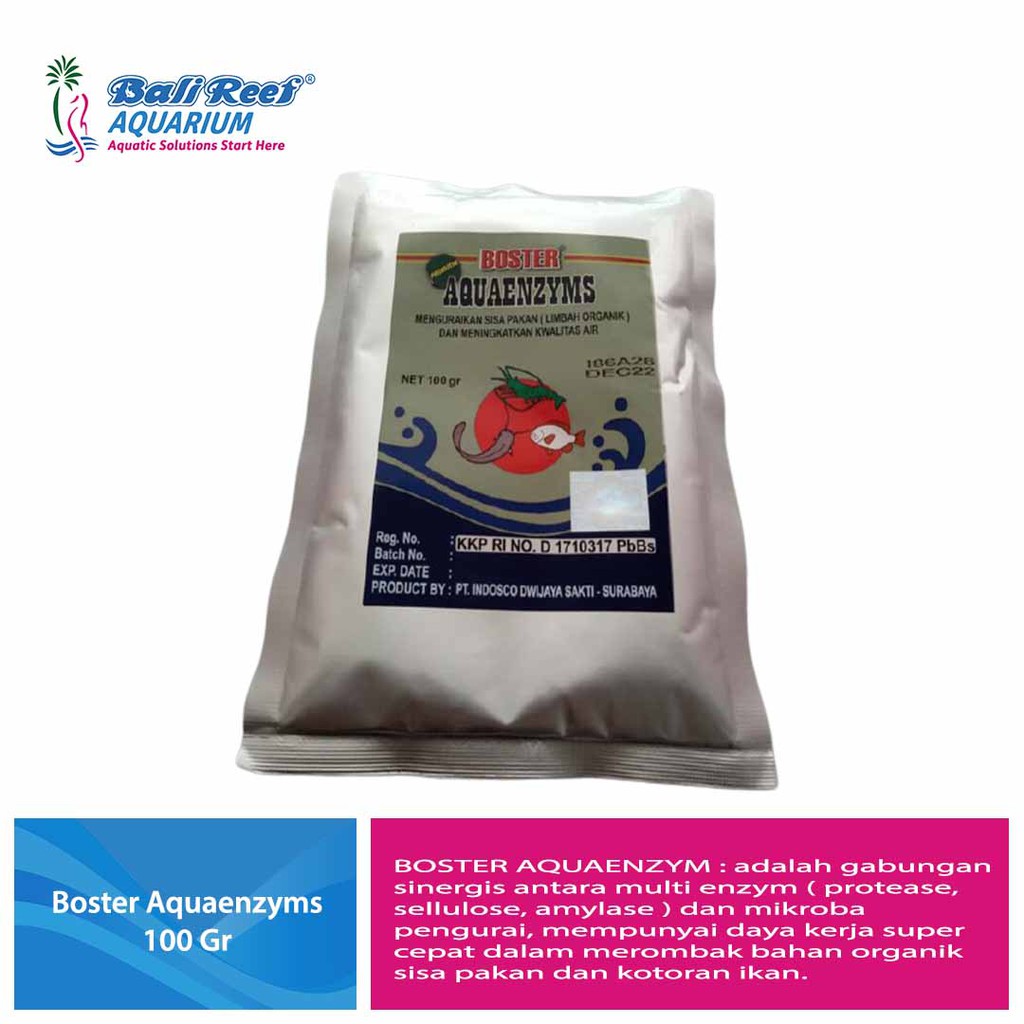 Jual Boster Aquaenzym Bacteri Starter Kolam Bacteri Starter Tambak Udang Aquaenzym Gram