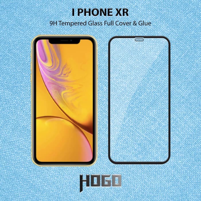 IPhone XR (IPhone 6.1) Tempered Glass HOGO Full Cover Glue