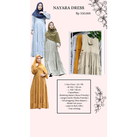 NAYARA DRESS || DRESS ARRAFI || NAYARA ARRAFI || GAMIS || NOVA ARRAFI || DISTRIBUTOR HIJAB