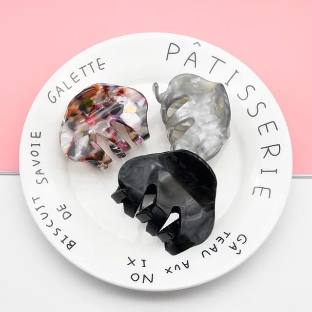 PREMIUM Jepit Salon Marble 5CM - Aksesoris Wanita Korean Style