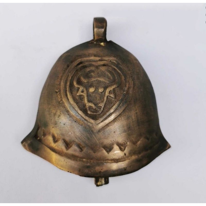 BANDUL KALUNG SAPI KLONTONGAN - KLONTONG LEMBU UKURAN NO 1 - ANTIQUE BRASS