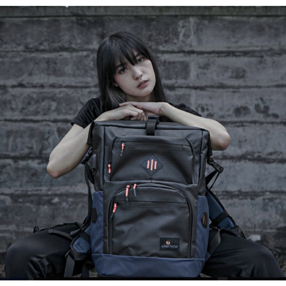 AILERON BLACK NAVY |MANNEEDME x URBAN| Tas Ransel Punggung Pria Backpack ORIGINAL