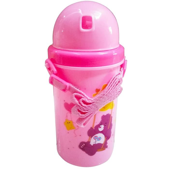 Botol Minum Anak Karakter 750ml + Sedotan Tali BPA Free